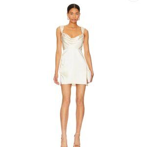 Runaway The Label Havanna Mini Dress in Ivory Size XS